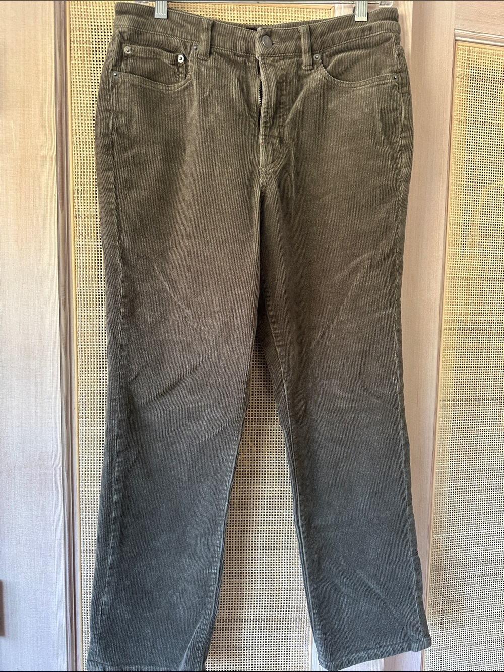Quince Olive Green Corduroy Pants